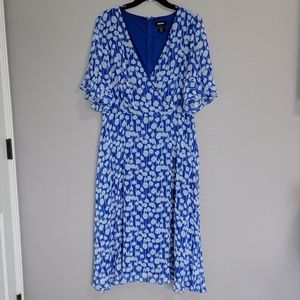 DKNY Womens Blue  Midi Dress/Size 16.